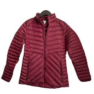 all in motion Packable Down Puffer Jacket in Wine Red - Women's Size Small